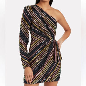 Sequin self-portrait dress